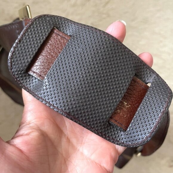 Vintage Bally Chocolate Brown Leather Work Bag - made in Italy! 🇮🇹 - Picture 6 of 16